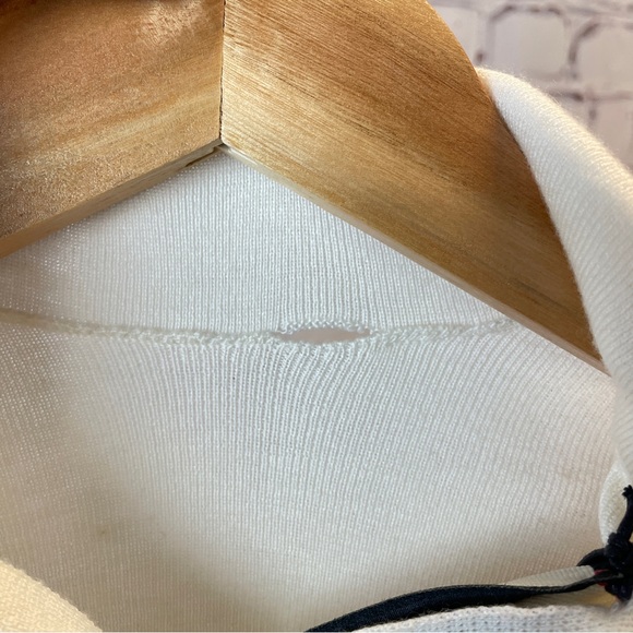 Gucci Mock Neck Half Zip Wool Sweater Ivory - Picture 6 of 7